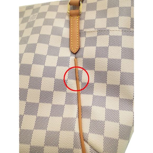 Louis Vuitton Damier Azur Totally PM Tote Bag Beige - Picture 4 of 8